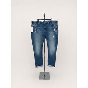 Silver Jeans Girlfriend Skinny Leg Jeans Size 24 NWT Distressed